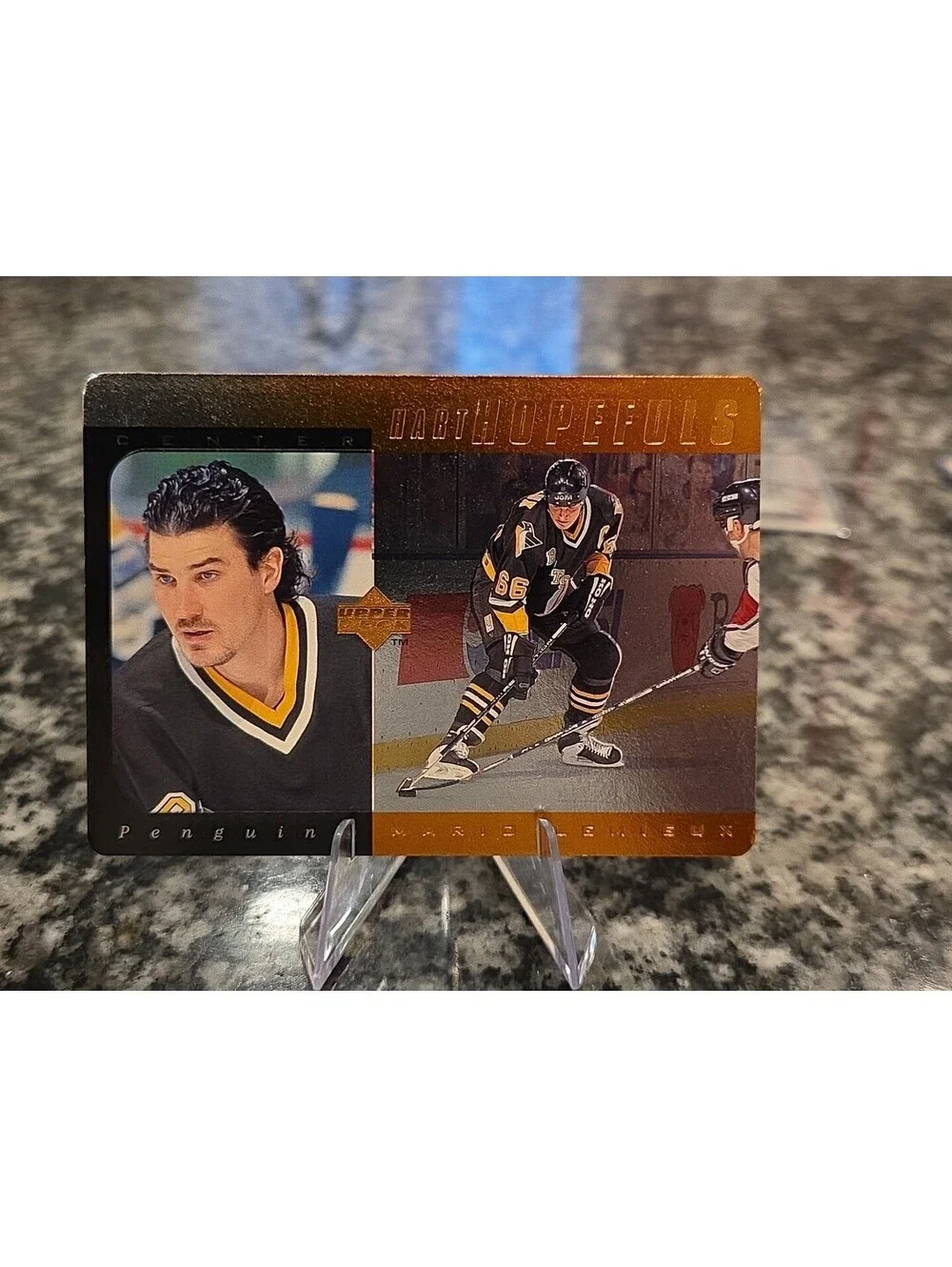 Mario Lemieux 1996-97 Upper Deck Hart Hopefuls Bronze#0001/5000 Penguins C HOF